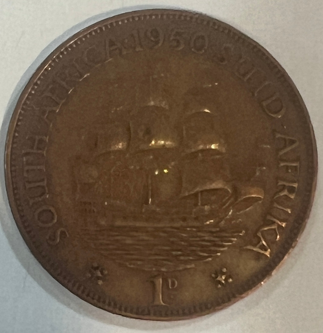 South Africa 1950 One Penny