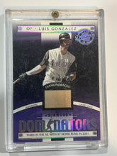 Load image into Gallery viewer, Luis Gonzalez (Arizona Diamondbacks) #DM-8 Dominators game used bat cut no. 224 of 725
