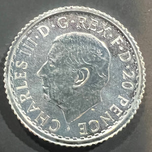 2024 1/10oz UK Britannia Silver Coin King Charles III (.999 Finest Silver)