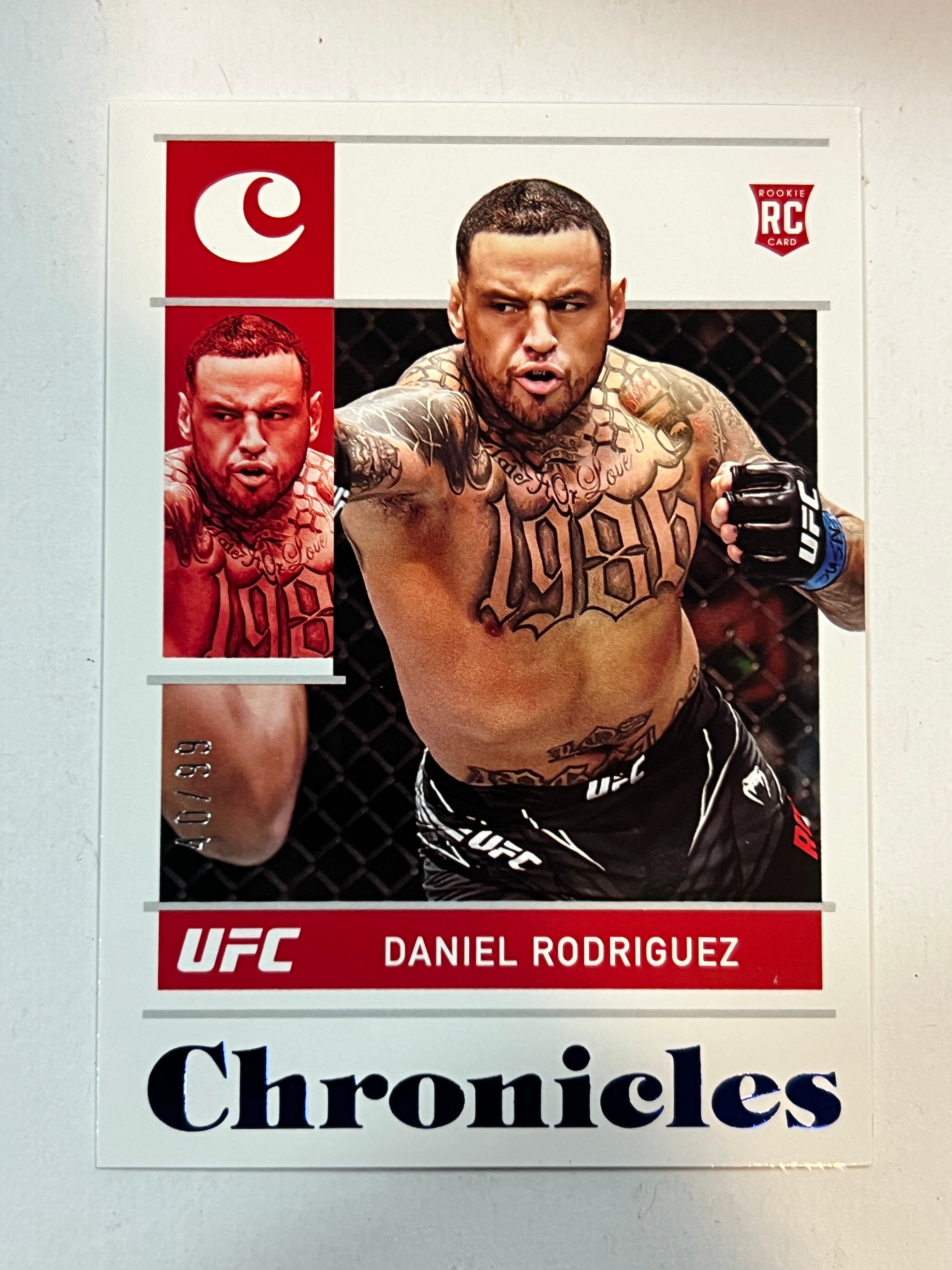 UFC Panini Direct Exclusive 2022 Daniel Rodriguez /8 cracked Ice PRIZM ROOKIE store