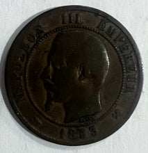 Load image into Gallery viewer, France, 10 Centimes, 1853
