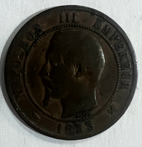 France, 10 Centimes, 1853