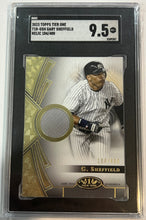 Load image into Gallery viewer, 2023 Topps Tier One Gary Sheffield Yankees Game-Used Jersey /400 SGC 9.5 MINT+
