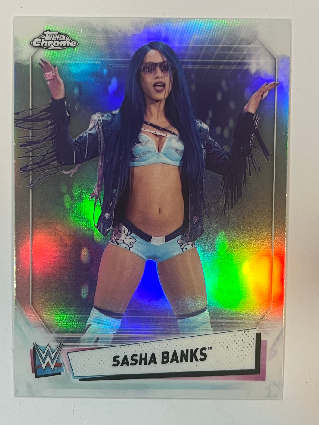 Sasha Banks [Refractor] #66 2021 Topps Chrome WWE