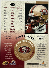 Load image into Gallery viewer, 1997 Pinnacle Jerry Rice Minted Highlights Bronze Stamp #15 49ers
