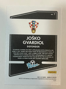 2021-22 Donruss World Cup Josko Gvardiol The Rookies Rookie RC #7 Croatia