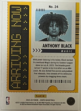 Load image into Gallery viewer, 2023-24 Panini NBA Hoops Arriving Now Anthony Black Rookie RC #24 Magic
