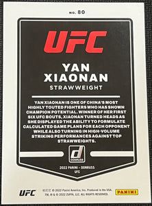 Yan Xiaonan 80 UFC Donruss 2022
