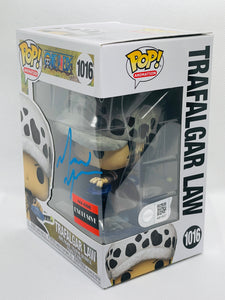 Trafalgar Law 1016 One Piece AAA Exclusive Funko Pop signed by Mathew Mercer