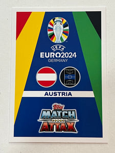 Xavier Schlager (Austria) #AUT13 Topps Match Attax Euro 2024