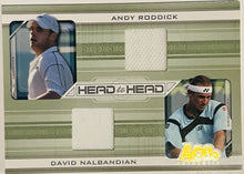 Load image into Gallery viewer, 2007 Ace Authentic Andy Roddick David Nalbandian Head to Head Jersey #HH-7
