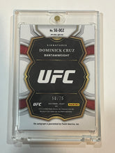 Load image into Gallery viewer, 2023 Panini Select UFC Dominick Cruz Signatures Blue Prizm Auto #58/75
