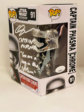 Load image into Gallery viewer, Captain Phasma (Chrome) 91 Star Wars funko pop signed by Gwendoline Christie
