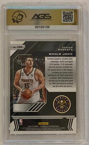 Nikola Jokic [Pink] #298 2022 Panini Chronicles AGS Graded 9.5