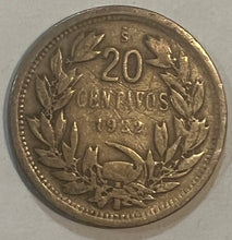 Load image into Gallery viewer, Chile 1922 - 20 Centavos
