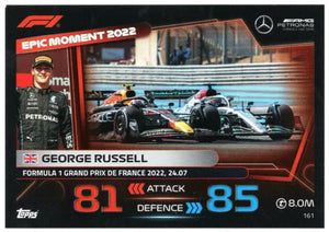 Topps F1 Turbo Attax 2023 23 George Russell Mercedes Maiden Pole Position