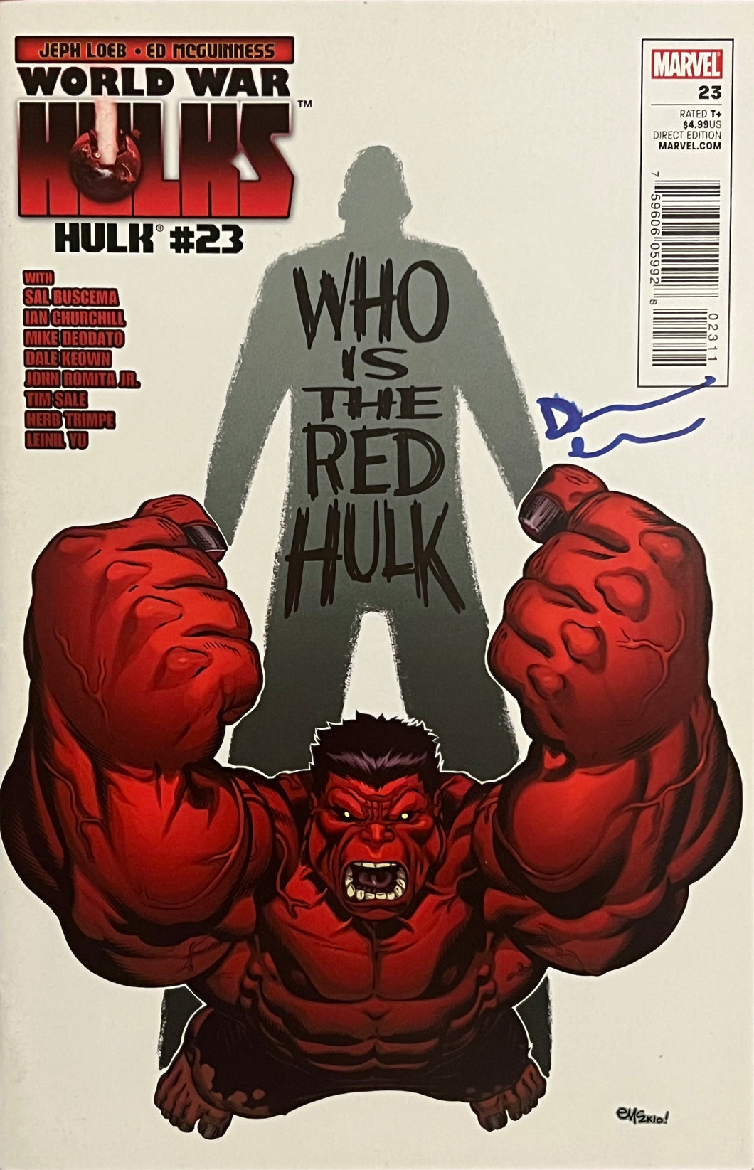 Hulk #23 signed by Dean White