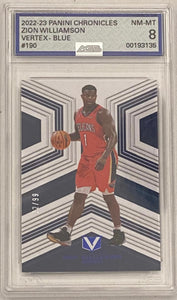 Zion Williamson [Blue] #190 2022 Panini Chronicles 22/99