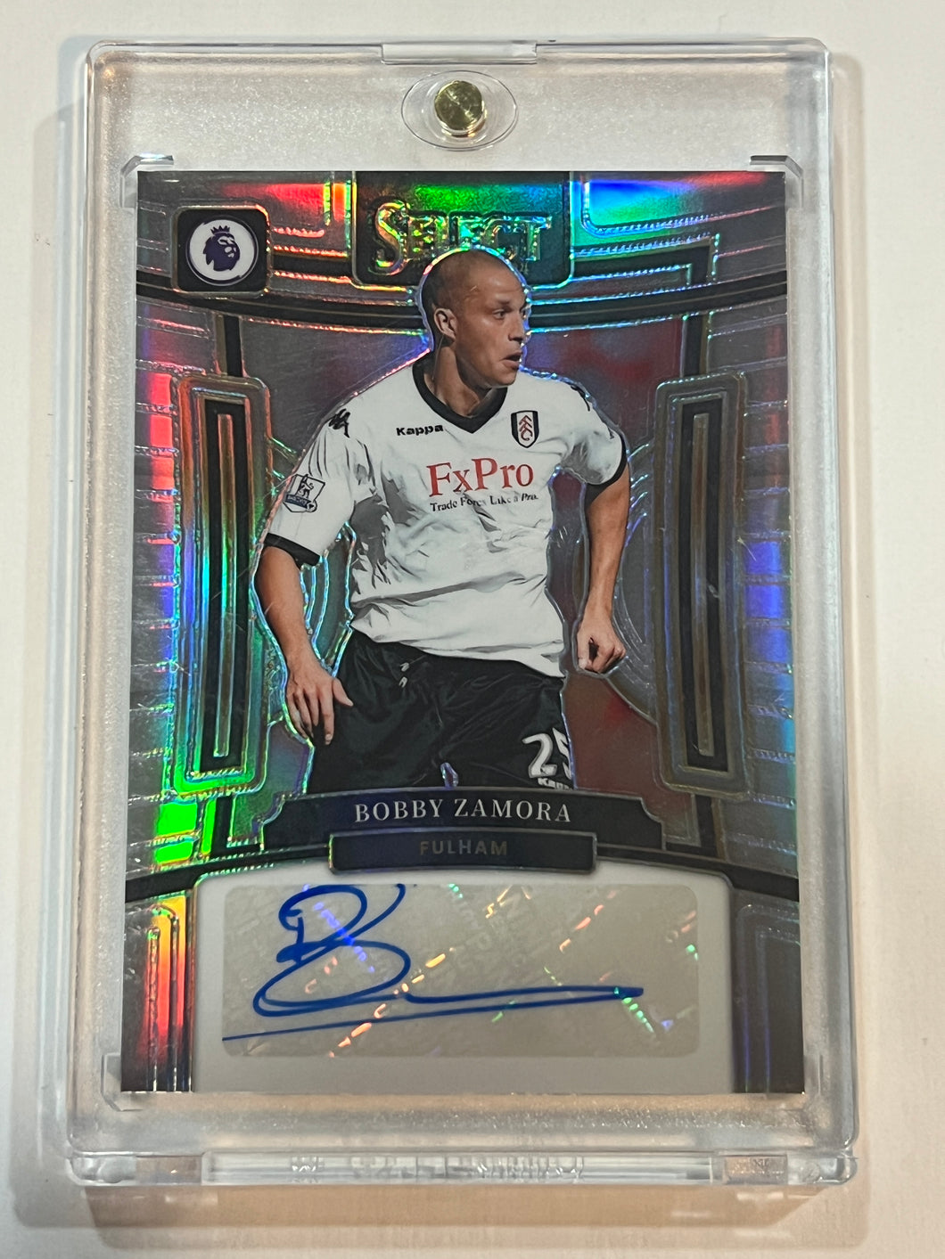 2023-24 Select Premier League Bobby Zamora Silver Prizm Auto Autograph #S-BZ