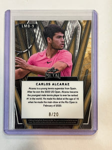 2024 Leaf National Sports Collectors Convention Redemption Carlos Alcaraz #8/20