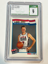 Load image into Gallery viewer, 1991-92 NBA Hoops #576 Larry Bird USA Basketball CSG 9 MINT
