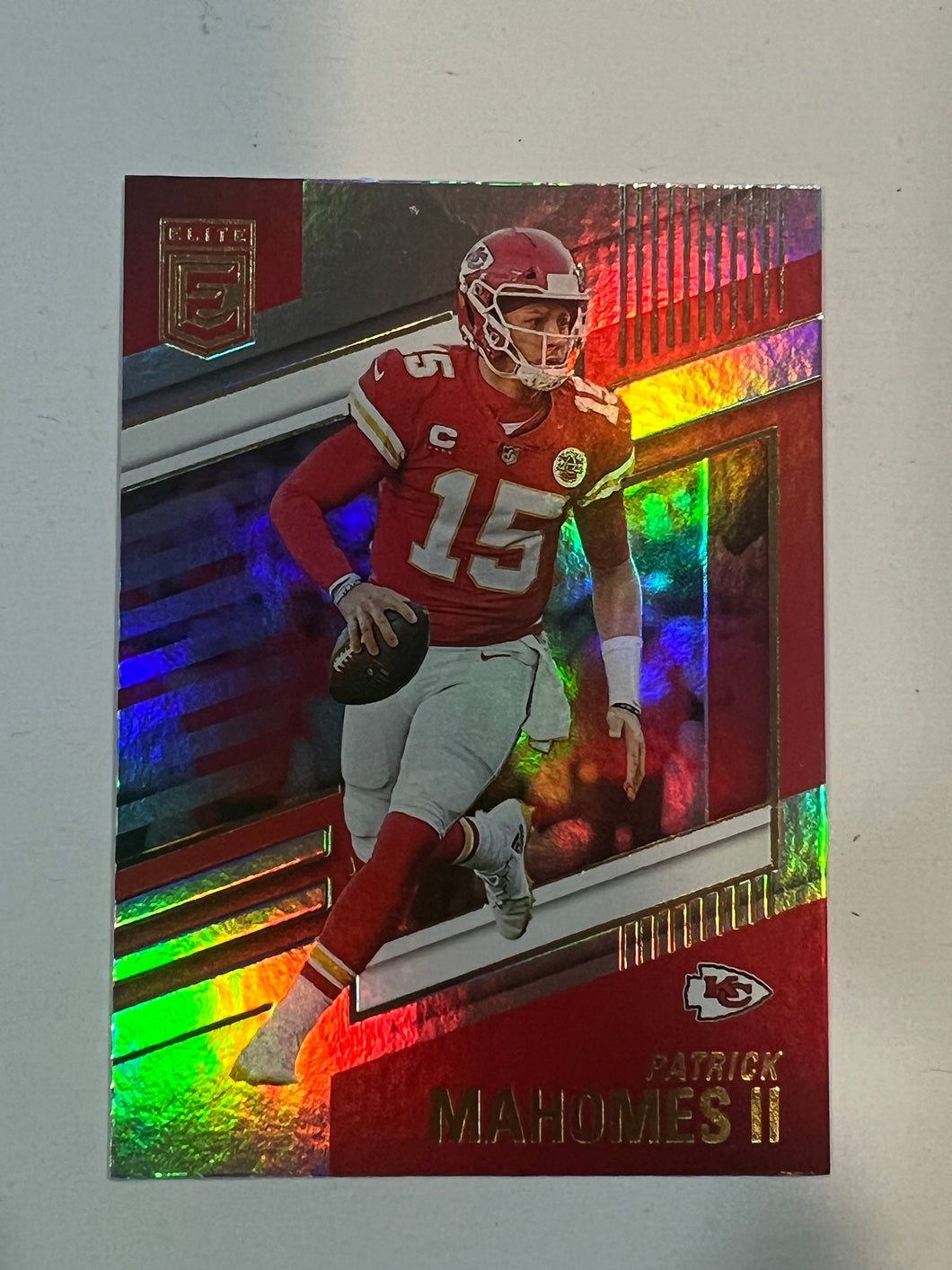 2022 Donruss Elite Patrick Mahomes II Base Card #38 Chiefs