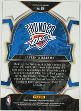 Load image into Gallery viewer, Jaylin Williams #99 2022 Panini Select
