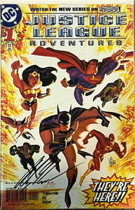 Signed By ALEX ROSS RARE - JUSTICE LEAGUE ADVENTURES #1 2002 COA Limited 69/299