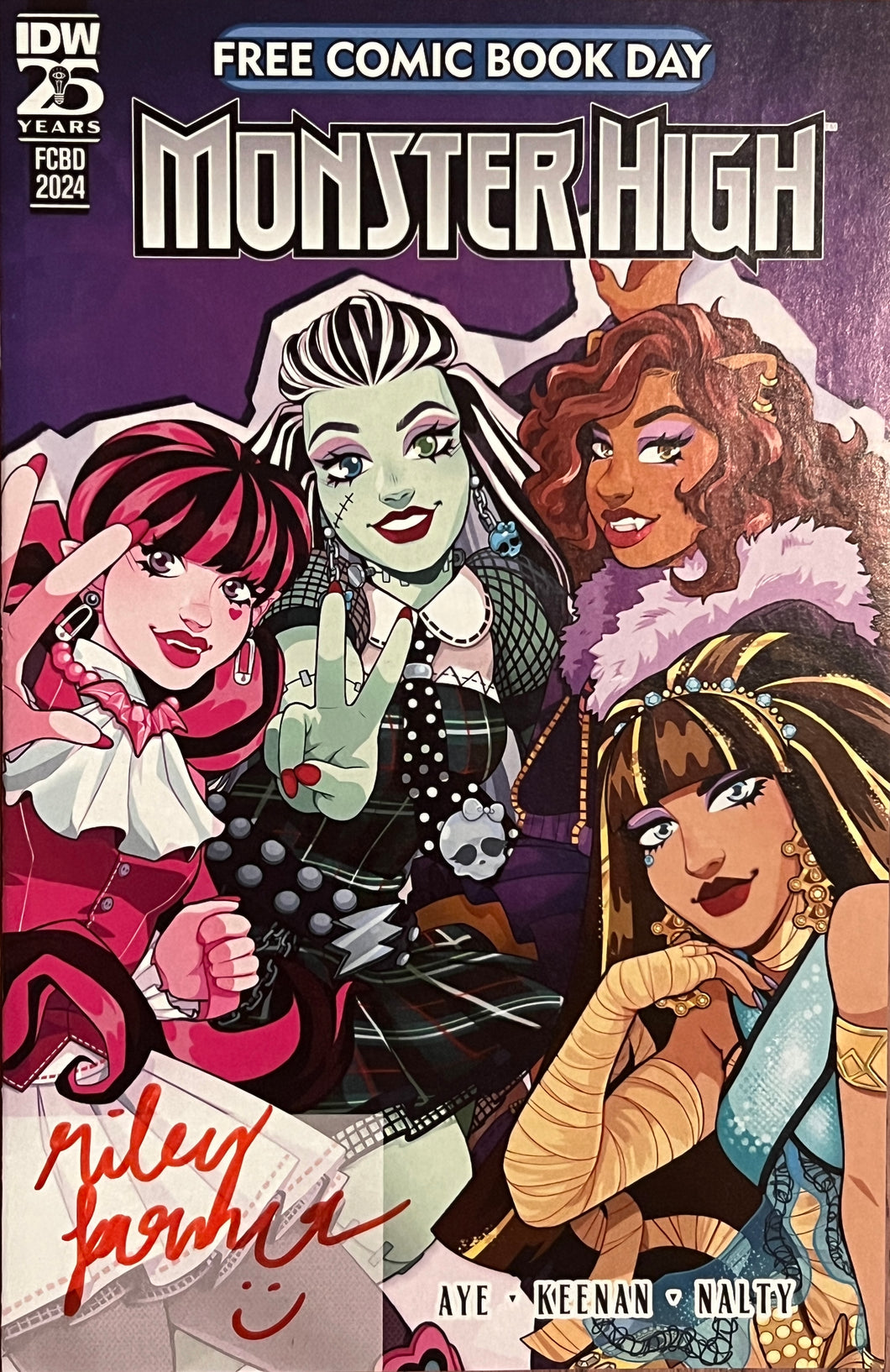 Monster High #FCBD 2024 signed by Riley Farmer