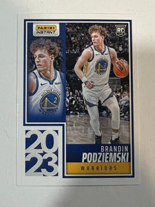 2023-24 Panini Instant Brandin Podziemski Rookie RC #YO-18 Warriors