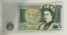 Load image into Gallery viewer, English One Pound Banknote - Sir Isaac Newton (Chief CashierJ B Page) Near Mint
