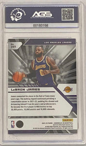 LeBron James [Asia] #397 2021 Panini Chronicles AGS Graded 9