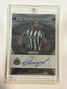 2023-24 Prizm Premier League Callum Wilson Penmanship Auto #P-CW Newcastle