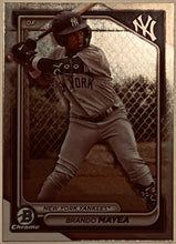 Load image into Gallery viewer, 2024 Bowman Chrome Brando Mayea Prospect #BCP84 Yankees
