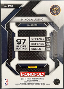Nikola Jokic #PS1 2023 Panini Prizm Monopoly All-Star