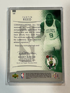 2004-05 SP Authentic Justin Reed Rookie Authentics Auto RC #787/1499 Celtics