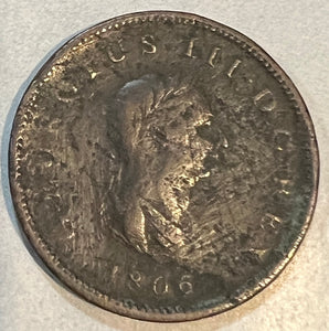 UK 1806 Half Penny George III