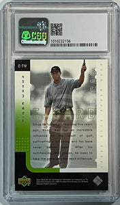 2001 Upper Deck Tiger Woods E-Card #E-TW CSG 8.5