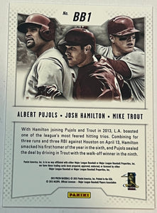 2013 Prizm Band Of Brothers Albert Pujols Josh Hamilton Mike Trout #BB1 Angels