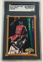 Load image into Gallery viewer, 1992-93 Fleer Tony&#39;s Pizza Slam Dunk Michael Jordan Chicago Bulls HOF SGC
