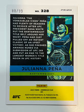 Load image into Gallery viewer, 2022 Chronicles Flux UFC Julianna Pena #328 Blue Prizm #88/99
