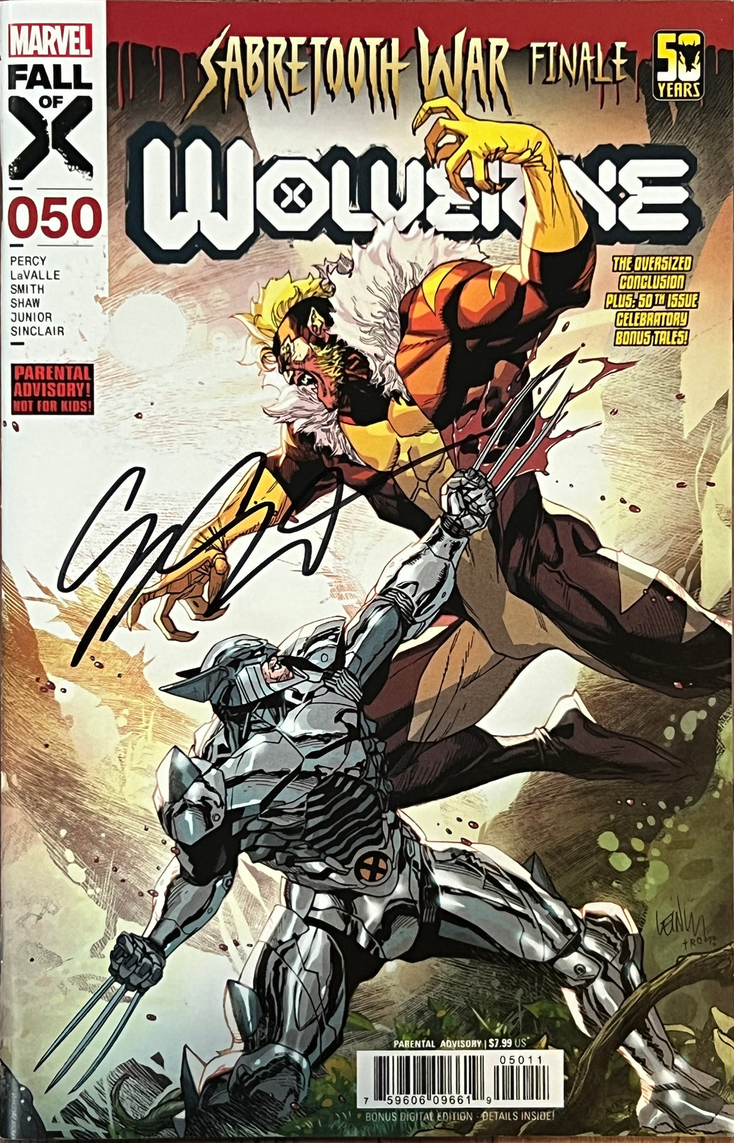 Wolverine #50 (Leinil Francis Yu cover) signed by Cory Smith