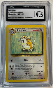 Raticate 40/102 Base Set (1999) CGC 9.5 Mint +