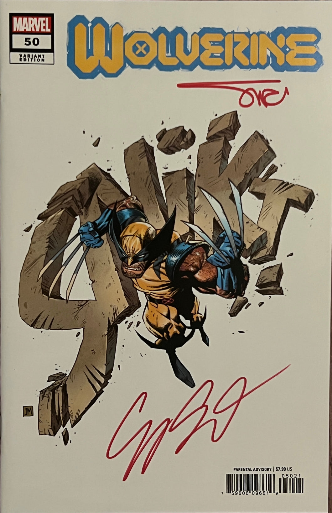 Wolverine #50 (SNIKT cover) signed by Cory Smith & Alex Sinclair