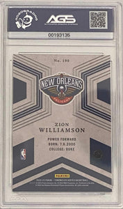 Zion Williamson [Brown] #55 2022 Panini Prizm Monopoly 002/249 AGS Graded 10