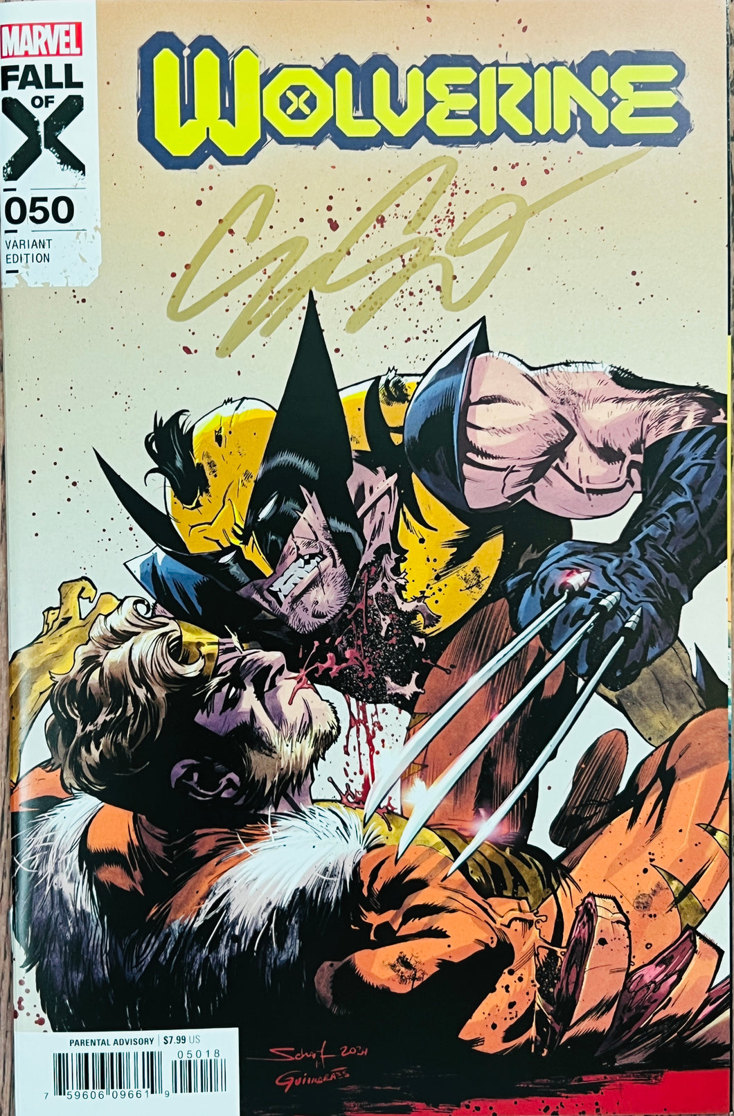 Wolverine #50 (Jonas Scharf incentive cover) signed by Cory Smith