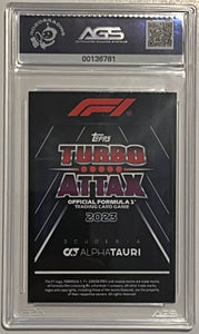 Yuki Tsunoda #295 Nextgen 2023 F1 Topps Turbo Attax AGS Mint 9