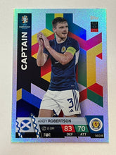 Load image into Gallery viewer, Andy Robertson (Scotland)  Captain #SCO8 Holo Topps Match Attax Euro 2024
