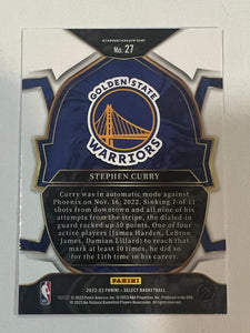 Stephen Curry #27 2022 Panini Select