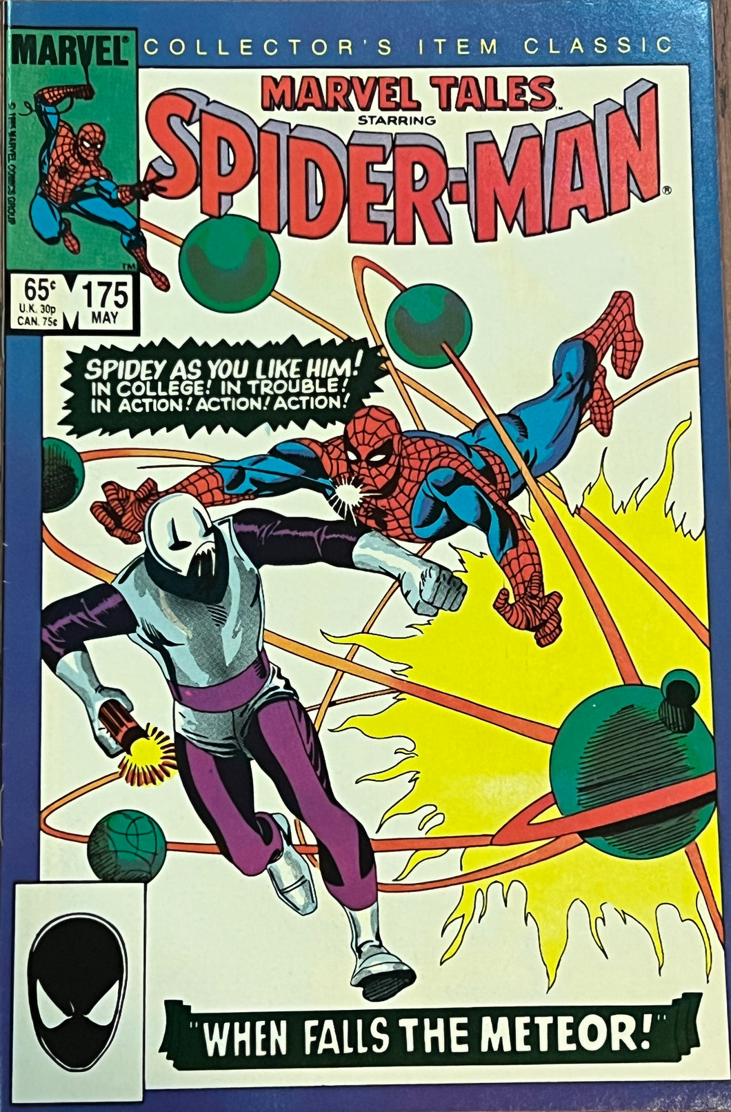 Marvel Tales #175 (1985) starring Spider-Man. script by Steve Ditko (plot) and Stan Lee (script), art by Steve Ditko